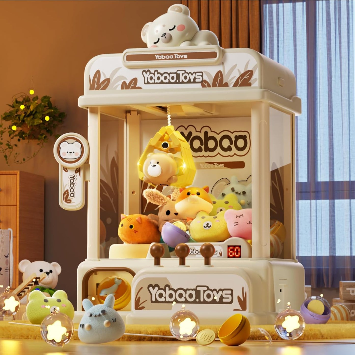 Mini Claw Machine with Music and Lights