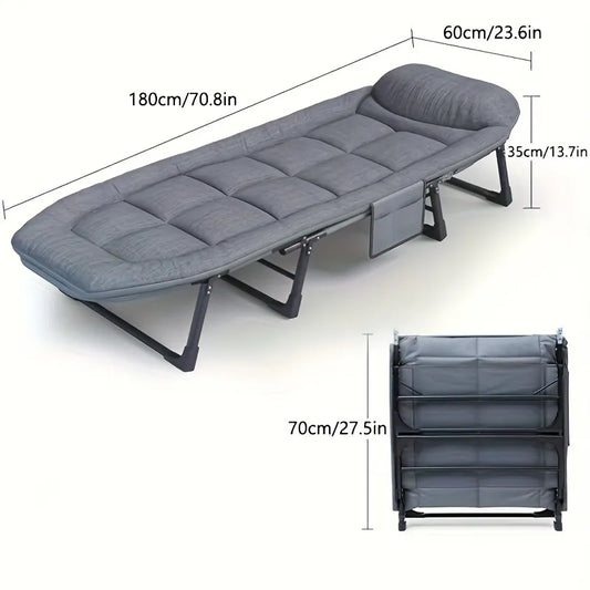 Adjustable portable folding bed