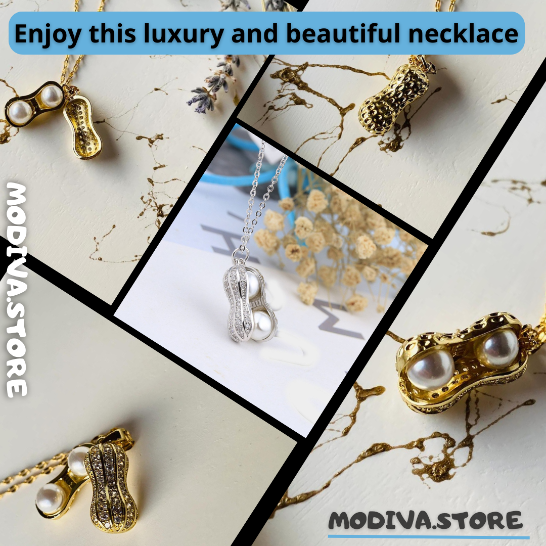 Pearls Peanut Pendant Necklace
