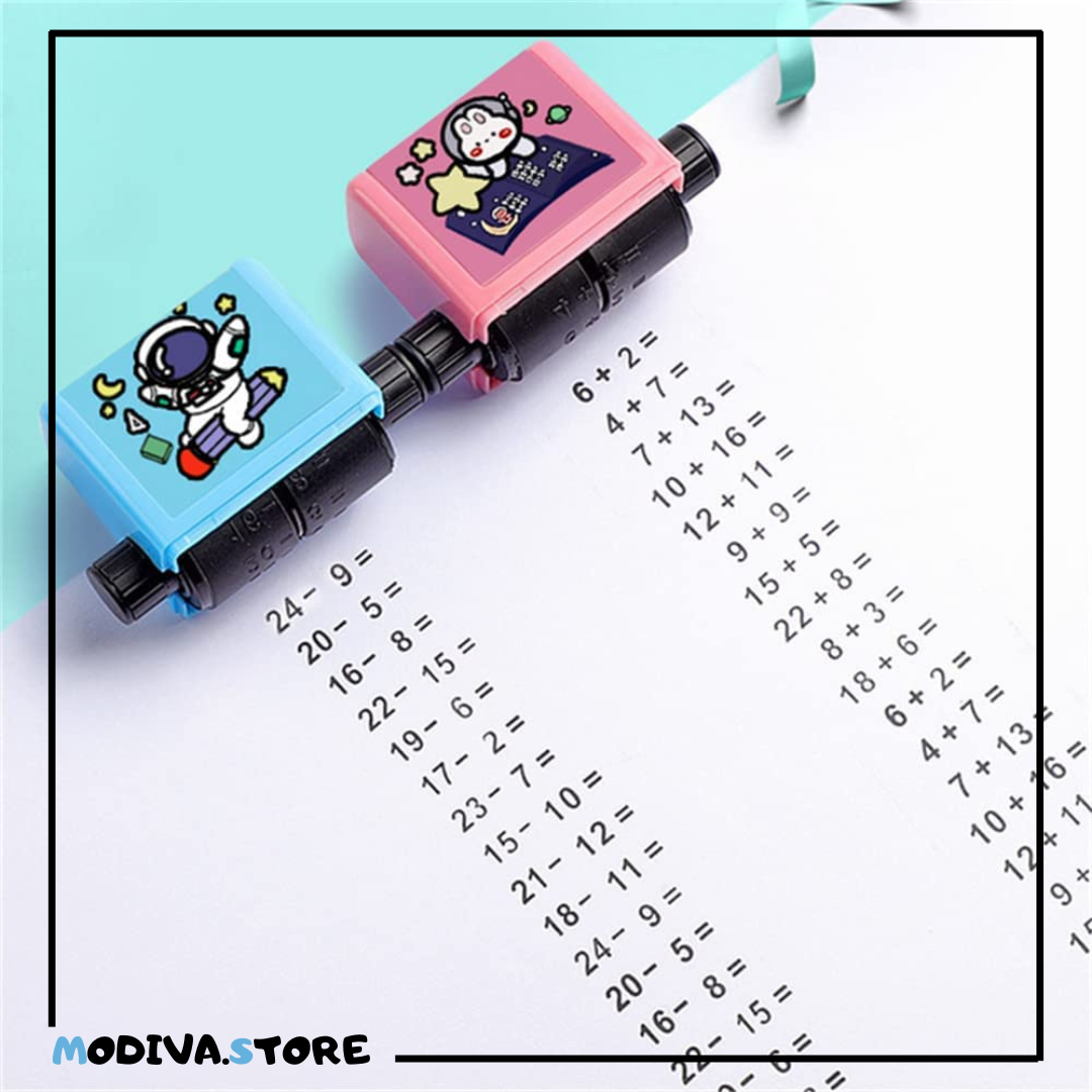 Addition and Subtraction Teaching Stamps for Kids- 2 Pcs