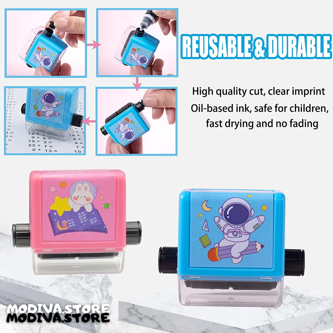 Addition and Subtraction Teaching Stamps for Kids- 2 Pcs