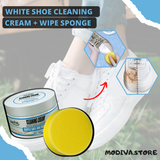 white shoe cleaning cream